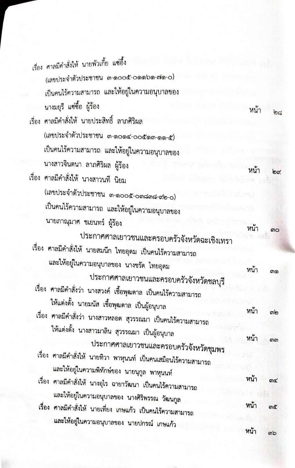กฎหมายออกใหม่ 10/66 ประกาศกระทรวงการคลัง ฐานะการเงินฯ ประกาศศาลเยาวชนและครอบครัวกลาง... สมาคม - มูลนิธิ