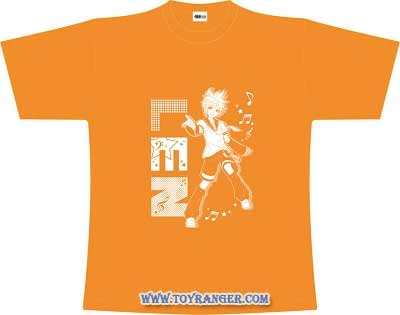 เสื้อยืด Kagamine Rin Len 6th Anniversary "Ren-kun pushing!" (M,แท้)