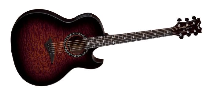 Dean Exhibition Quilt Ash Acoustic-Electric Guitar with Aphex