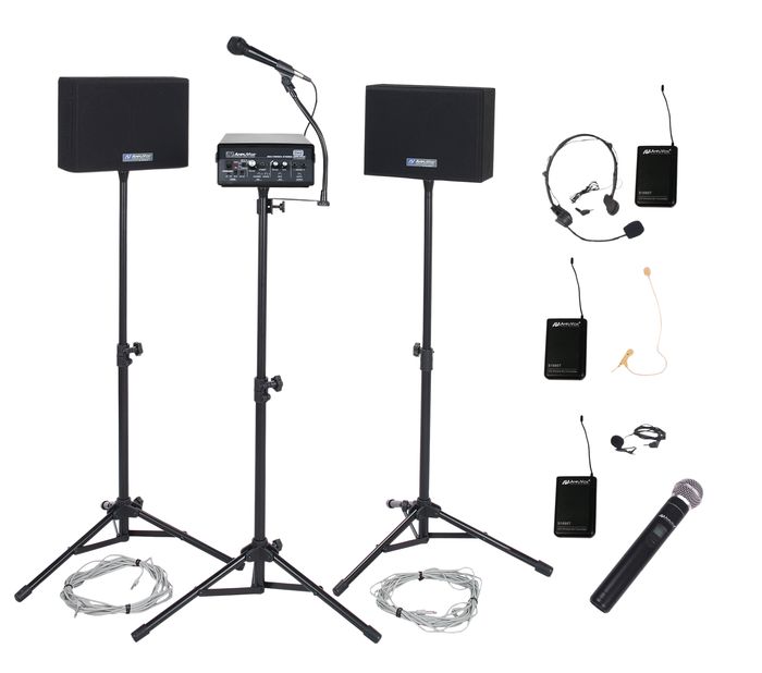 Amplivox Voice Carrier Portable PA System Black