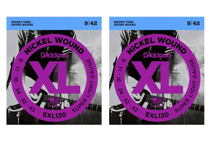 D'Addario EXL120 Nickel Super Light Electric Guitar Strings Two-Pack