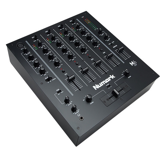Numark M6 USB 4-Channel USB DJ Mixer (Black)
