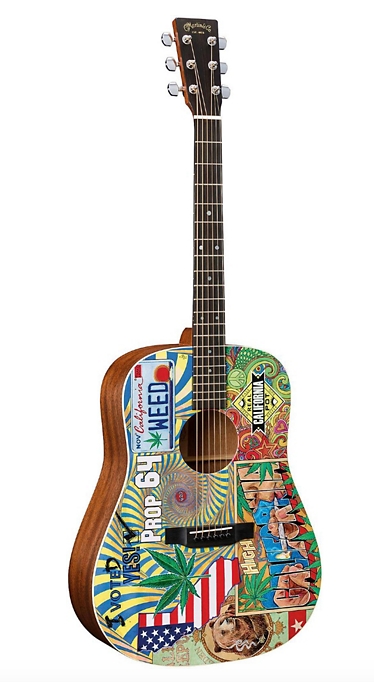 Martin D-420 Acoustic Guitar - Custom Graphic