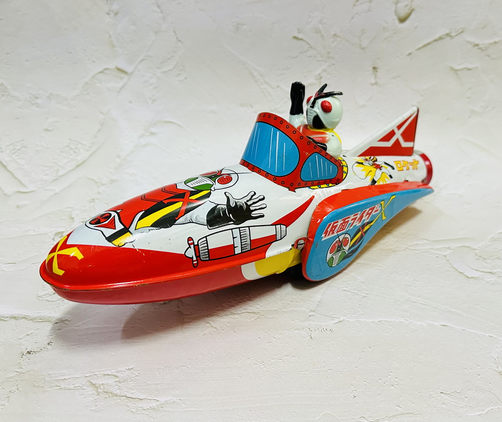 Rider X Tin Rocket Friction Powered 70s
