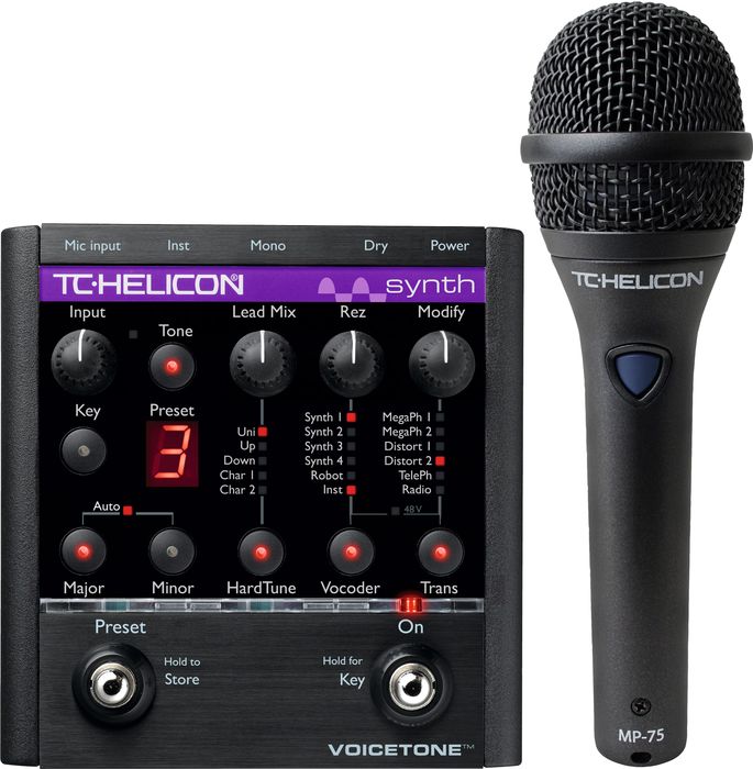 TC Helicon VoiceTone Synth with MP-75 Mic