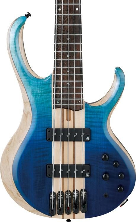 Ibanez Limited Edition 20th Anniversary BTB20TH5 5-String - Blue Reef Gradation Low Gloss
