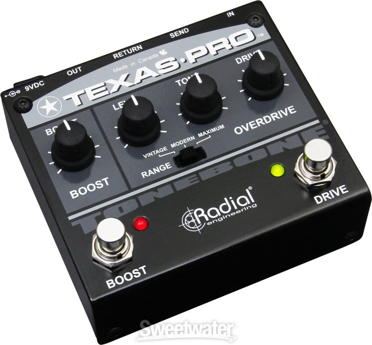 Radial Tonebone Texas Pro Overdrive and Boost Pedal