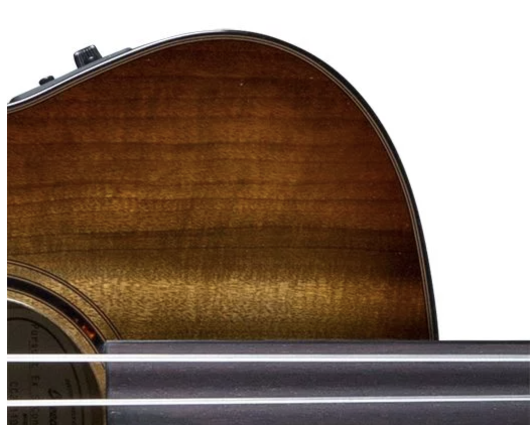 Breedlove ECO Pursuit Exotic S Concerto CE Acoustic-Electric Bass Guitar - Amber Myrtlewood