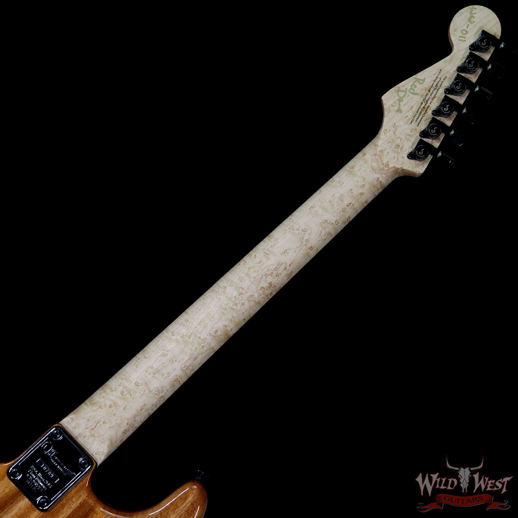 Charvel Custom Shop Wild West 011 Masterbuilt Red Dave Flame San Dimas HH Kill Switch - Trans Charcoal