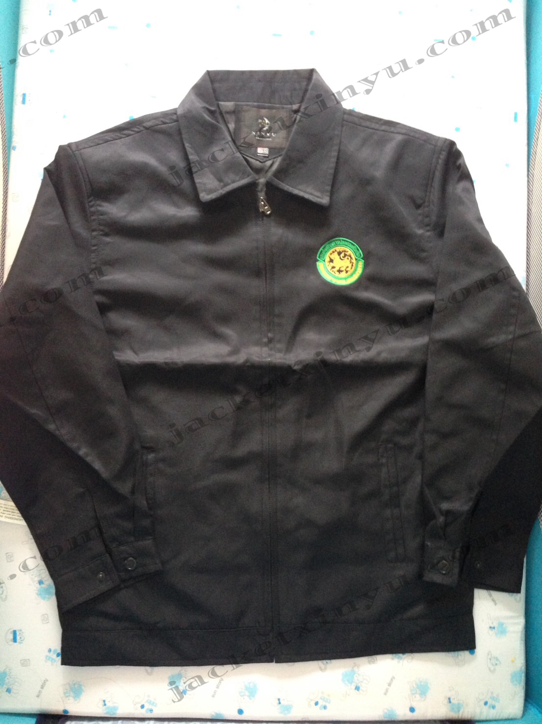 รีวิว เสื้อแจ็คเก็ต Jacket งานปักลู้กค้า คอปกสีดำ กรมส่งเสริมการปกครองท้องถิ่น