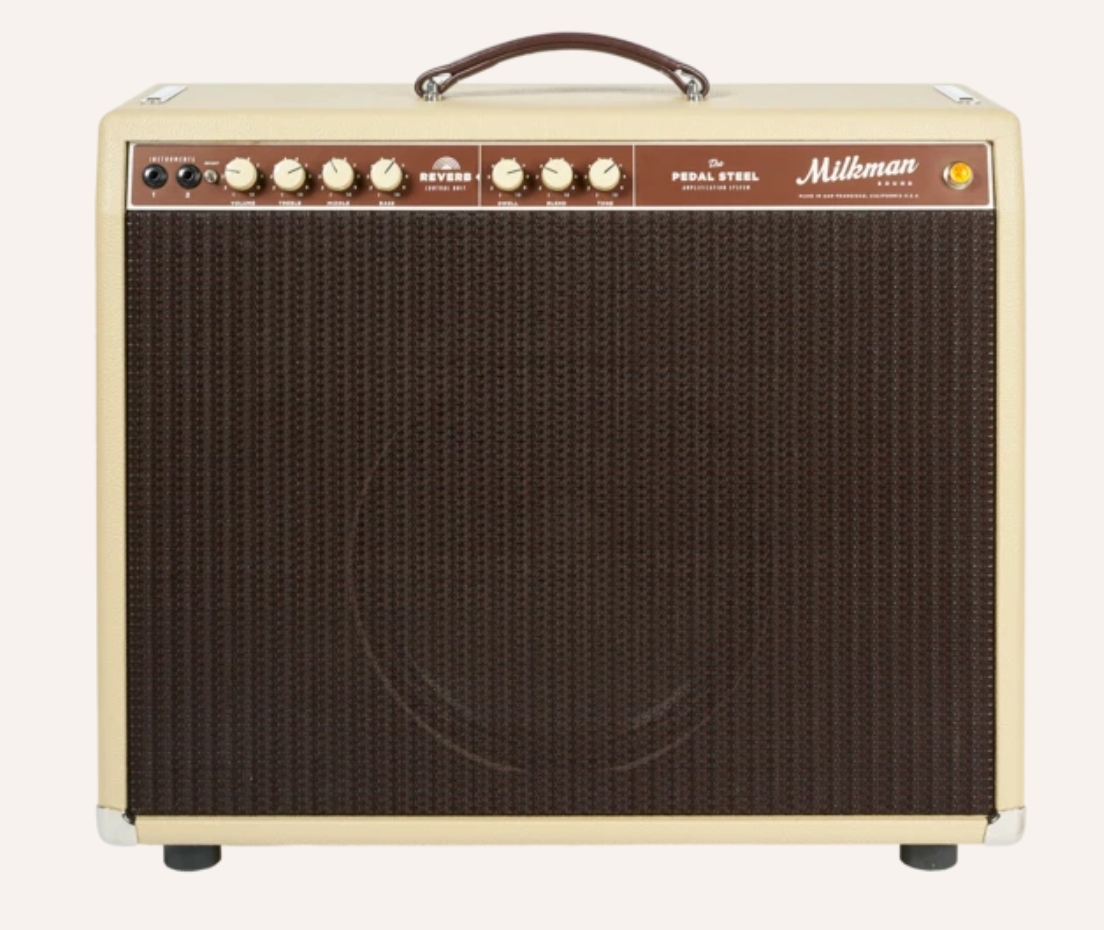Milk Man Sound 85W Pedal Steel Head, 1x12 MilkMan Speaker, 1x12 Alnico Cream