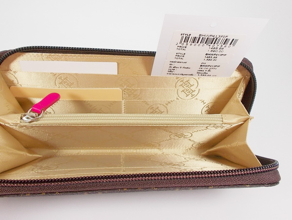 กระเป๋าสตางค์ HOW น้ำตาล ใหม่ แท้