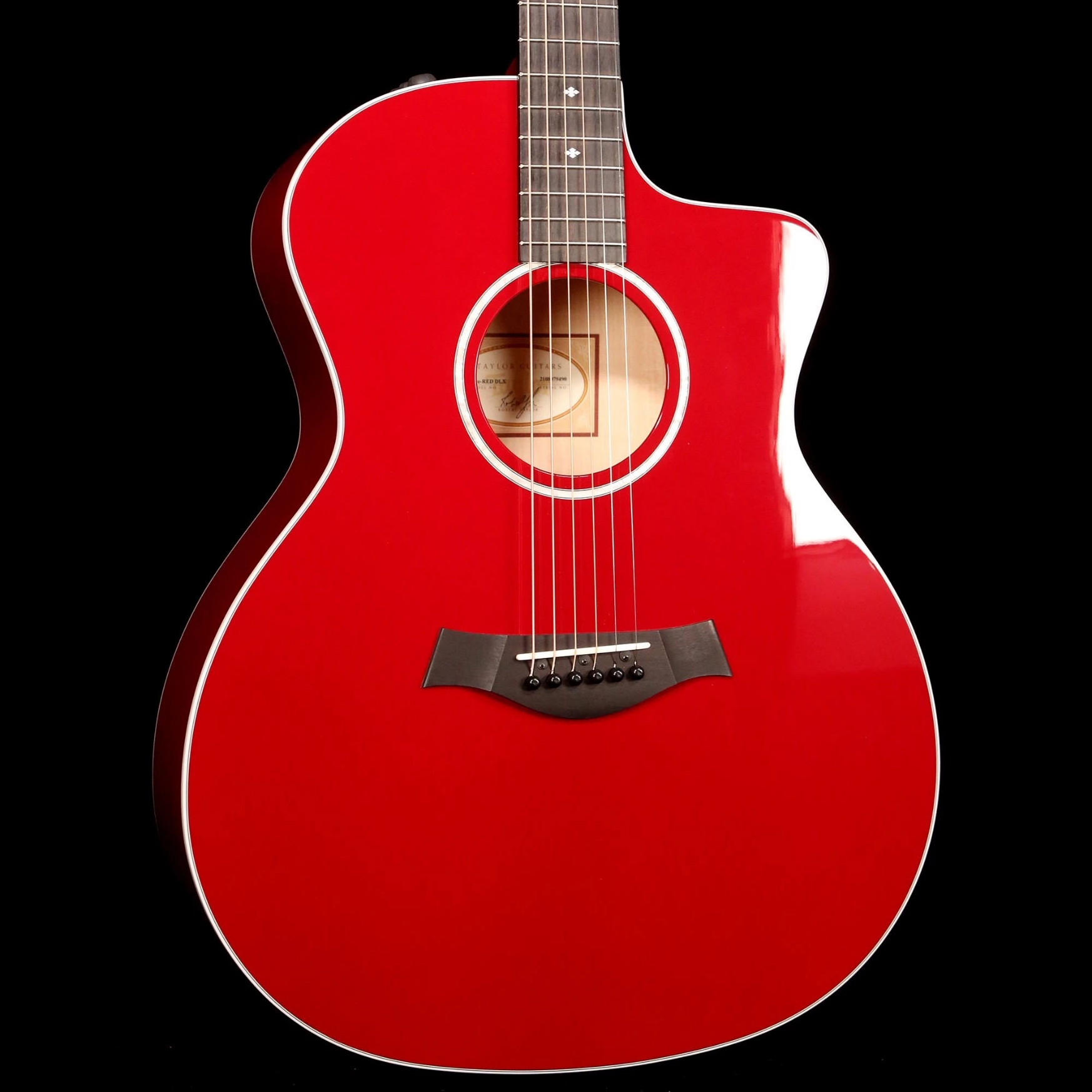 Taylor 214ce DLX Grand Auditorium Acoustic-Electric - Red