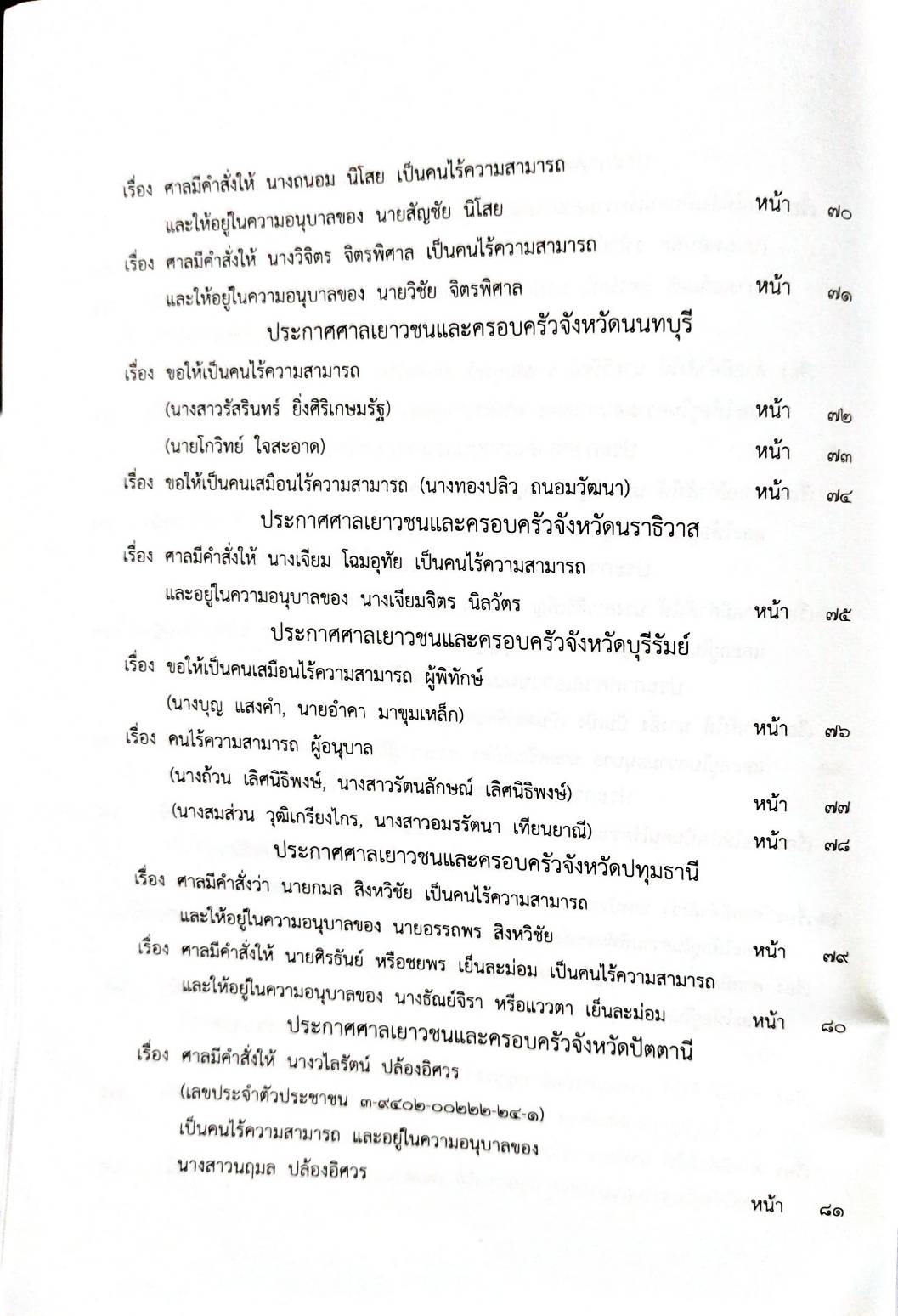 กฎหมายออกใหม่ 45/66 ประกาศกระทรวงการคลัง ฐานะการเงินฯ ประกาศการขนส่งทางบก ฉ.58 ประกาศศาลเยาวชนและครอบครัวจังหวัด...