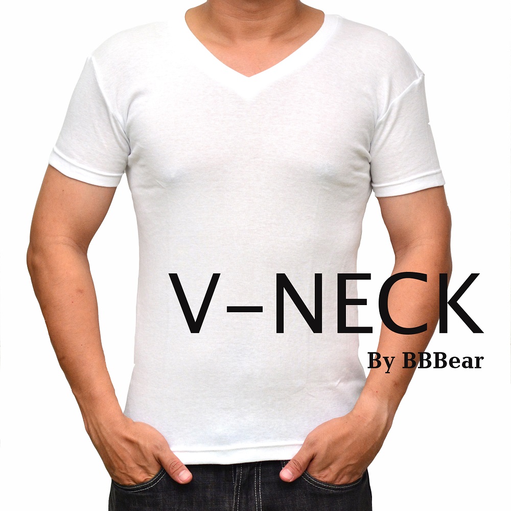 เสื้อยืดคอวี