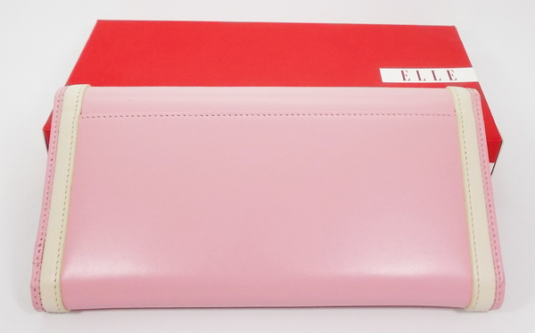 กระเป๋าสตางค์ ELLE ชมพู ใหม่ แท้