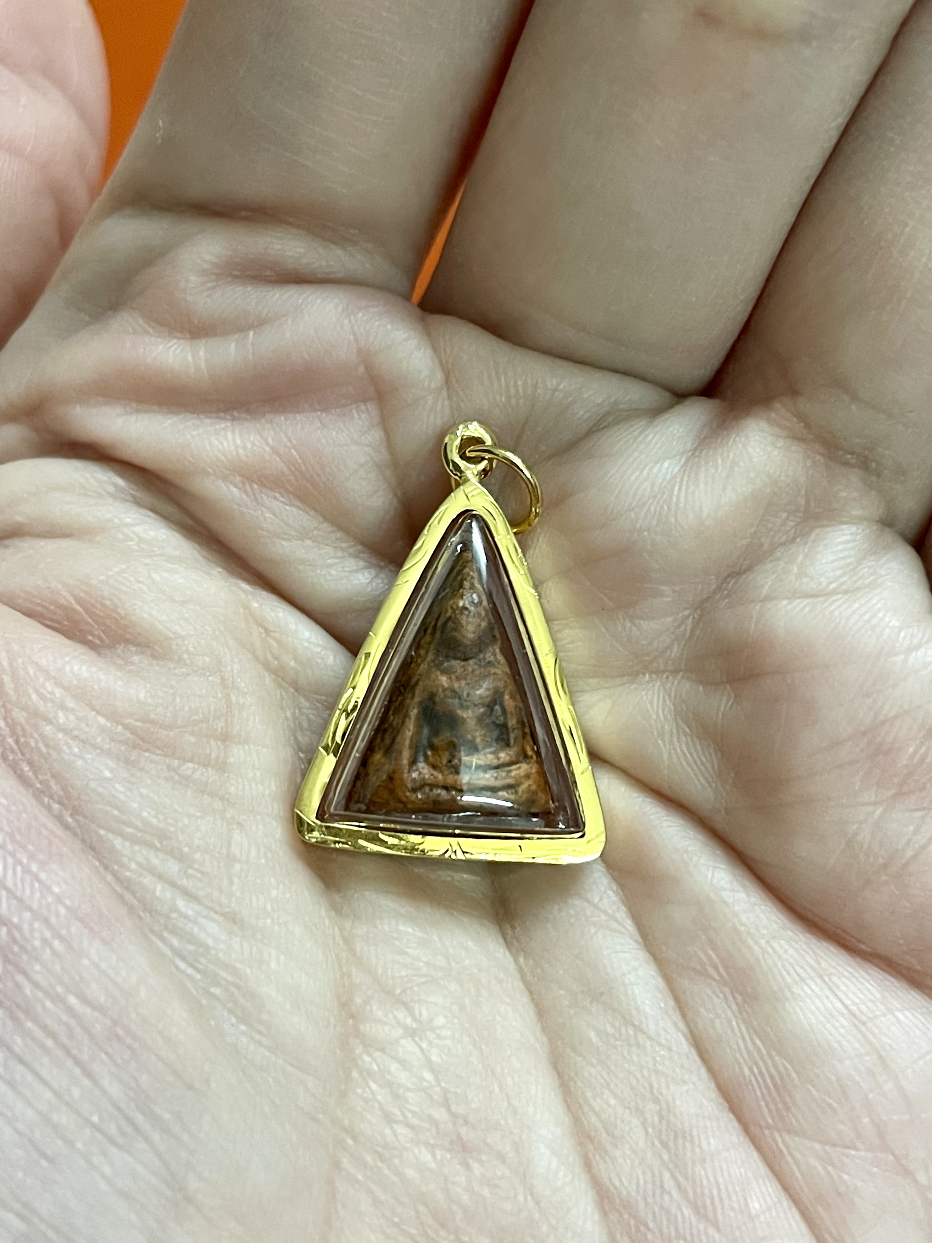 จี้พระสมเด็จพิมพ์นางพญา กรอบทองแท้