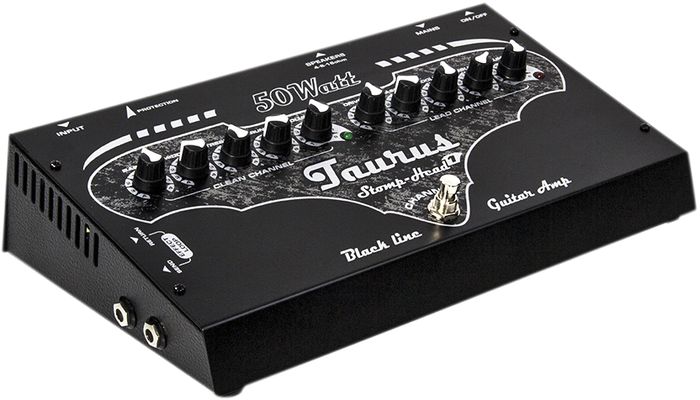 Taurus Stomp Head Ultra Light Black Line Analog 50W Solid State Guitar Head Black