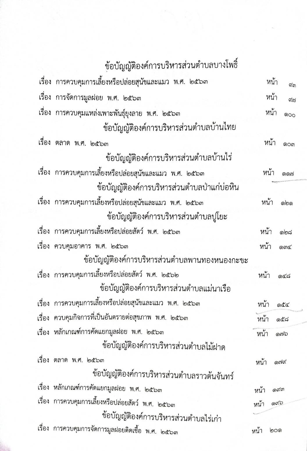 ข้อบัญญัติองค์การบริหารส่วนตำบล ( ตอนพิเศษ 180) พ.ศ. 2566