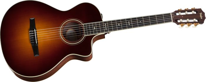Taylor 2012 712ce Rosewood/Spruce Nylon String Grand Concert Acoustic-Electric Guitar Vintage Sunburst