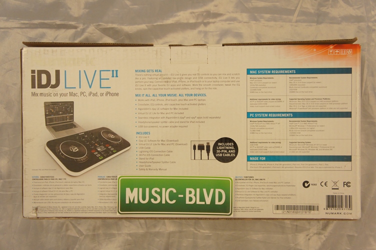 Numark iDJ Live II DJ Software Controller for iPad, iPhone, & iPod