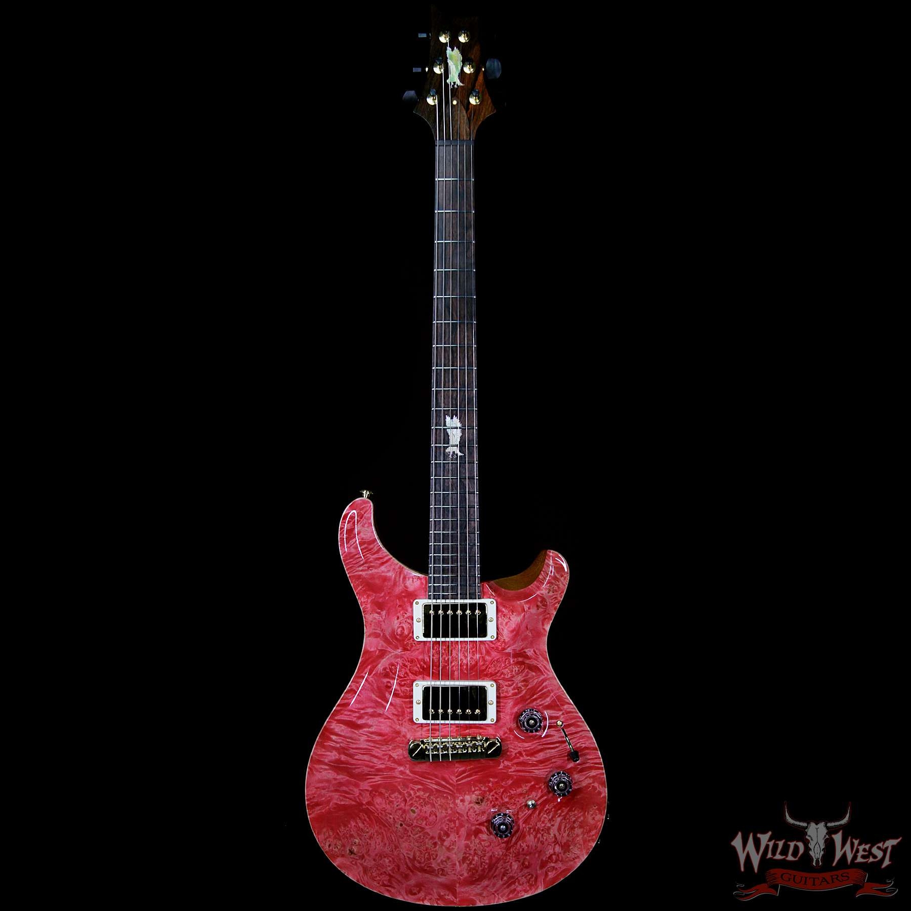 PRS Private Stock #8131 Custom 24 Piezo P24 Roasted Flame Maple Neck Brazilian Rosewood Board Bonnie Pink