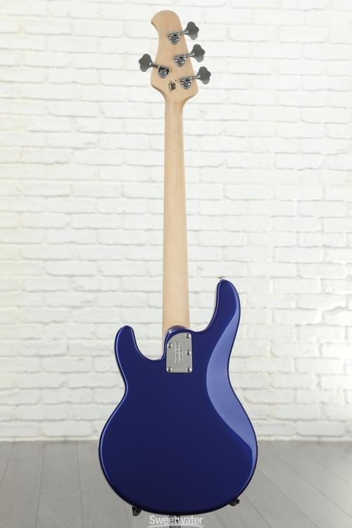 Ernie Ball Music Man StingRay Short Scale - Blue w/ Maple Fingerboard