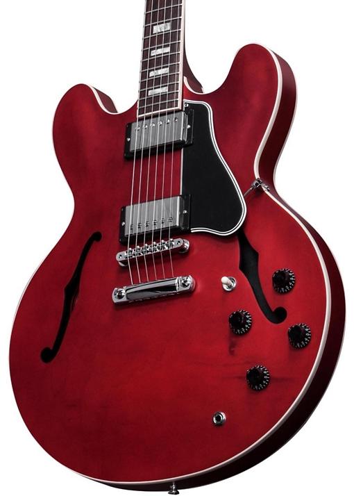 Gibson 2016 ES-335 Satin Semi-Hollow Electric Guitar - Faded Cherry