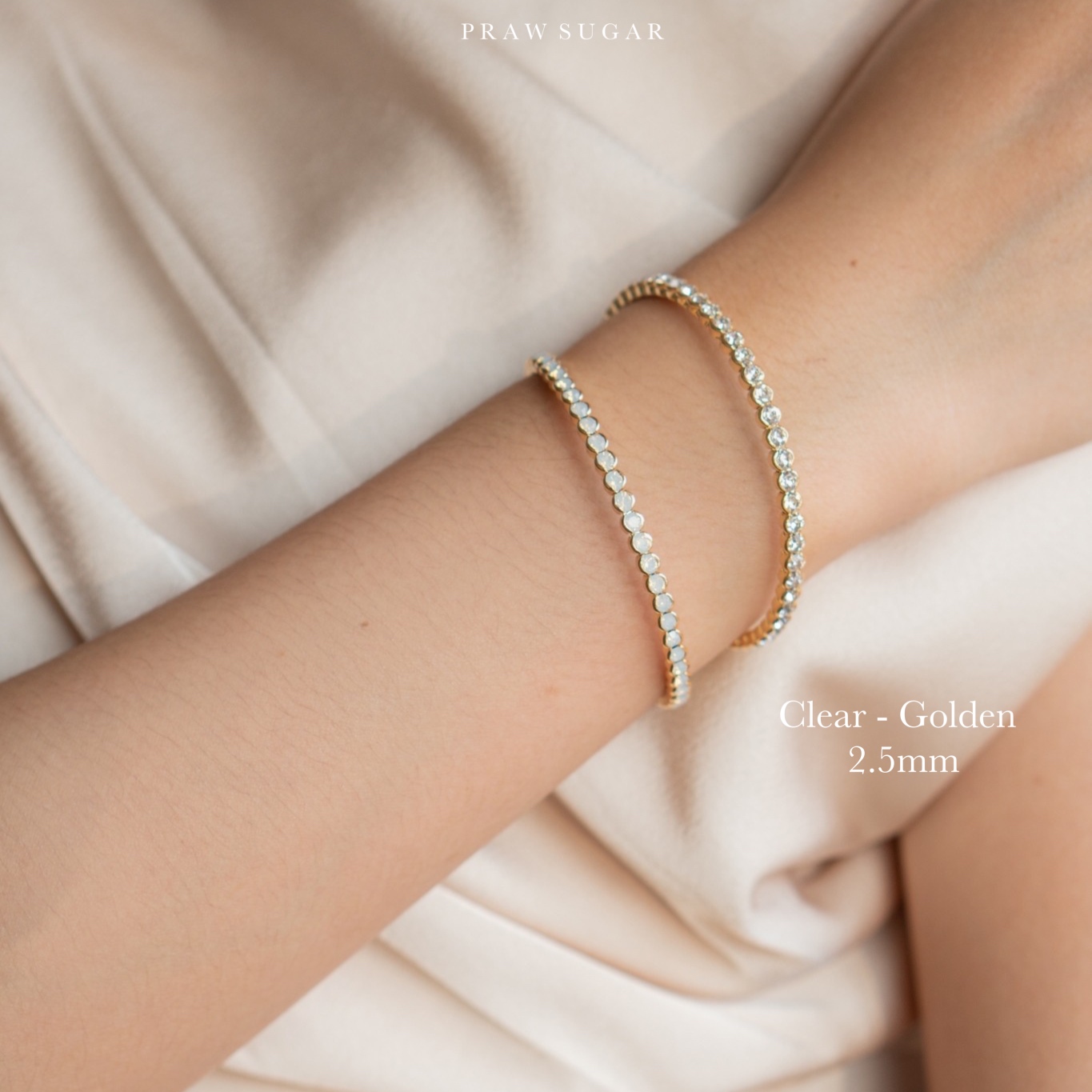 Classic Gorgeous Bracelet - กำไลเพชรสวยหรูคลาสสิค (มี 2 ขนาด 3 สี)