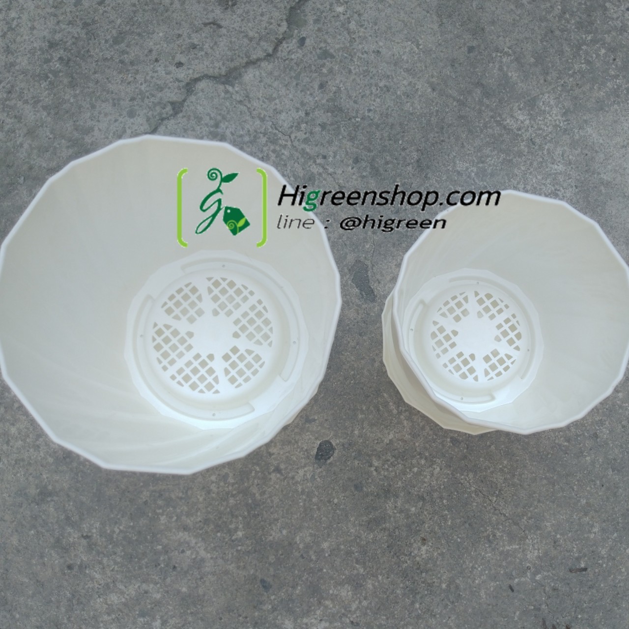 กระถางต้นไม้พร้อมถาดรอง กระถางตั้งโต๊ะ ไซส์ L จำนวน 1 ใบ/แพ็ค