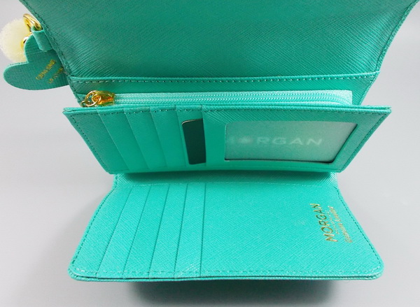 กระเป่าสตางค์ MORGAN เขียวมะนาว ใหม่ แท้