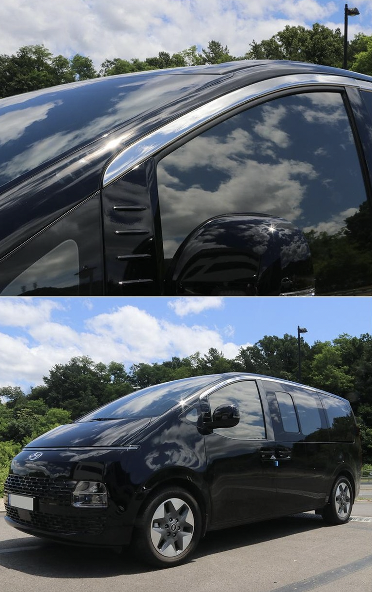 ขอบอะลูมิเนียมแต่งกระจก Hyundai STARIA