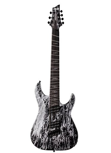 Schecter Guitar Research C-7 Multi-Scale Silver Mountain 6-String Electric Guitar