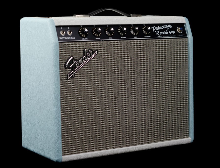 Fender 65 Princeton Reverb Two Tone Blue/White