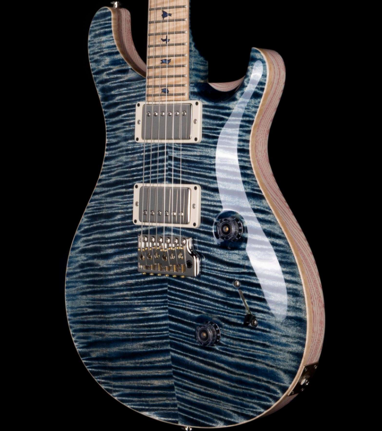 PRS Private Stock 9250 Custom 24 Flame Maple Neck Faded Whale Blue