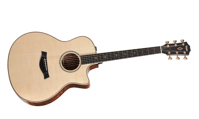Taylor 2012 Fall Limited Grand Symphony Quilt Sapele Acoustic-Electric Guitar Natural