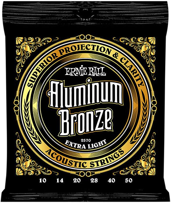 Ernie Ball Aluminum Bronze Extra Light Acoustic Guitar Strings