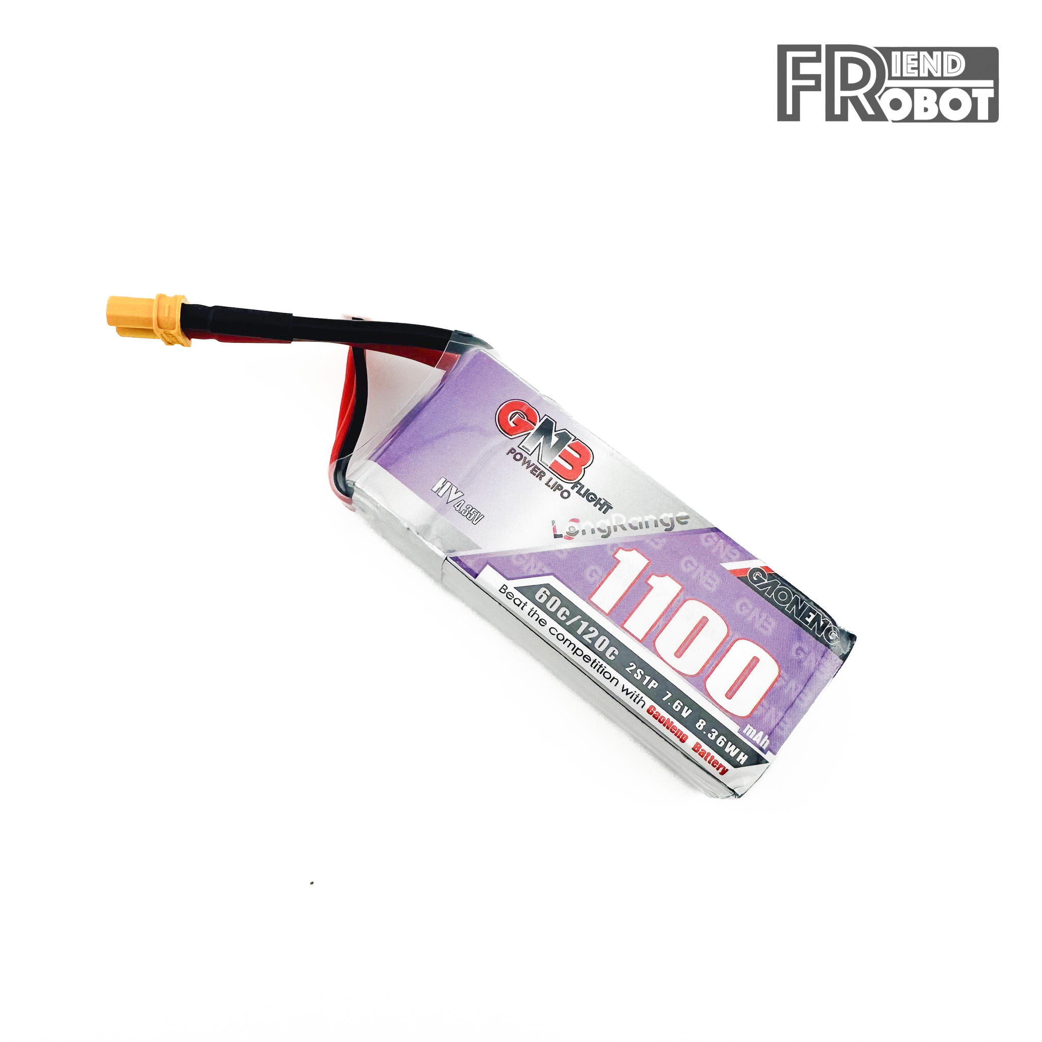 แบตเตอรี่ GAONENG Li-po 7.6V 1,100 mah 60C/120C