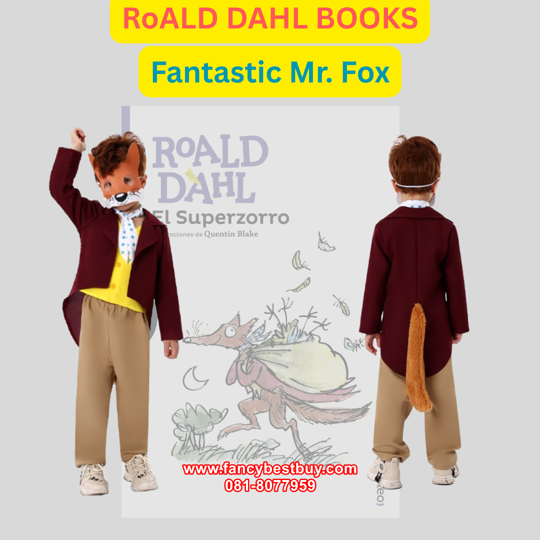 ชุดแฟนซี Fantastic Mr. FOX - Roald Dahl Book ขนาด M 115-125, L 125-135, XL 135-145
