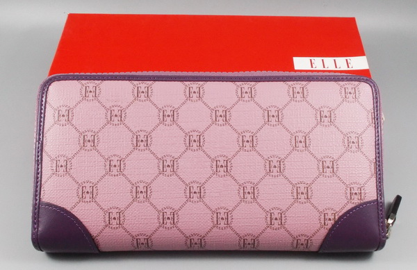 กระเป๋าสตางค์ ELLE ม่วง ใหม่ แท้