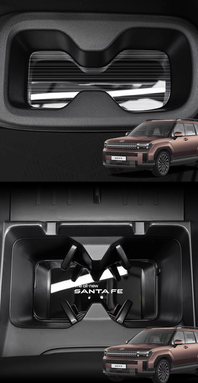 โลโก้แต่ง Hyundai SANTA FE Hybrid ฮุนได ซานตา เฟ่