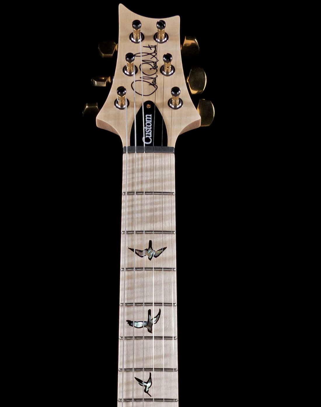 PRS Wood Library Custom 24 10 Top Flame Maple Neck Swamp Ash Body Natural Gloss