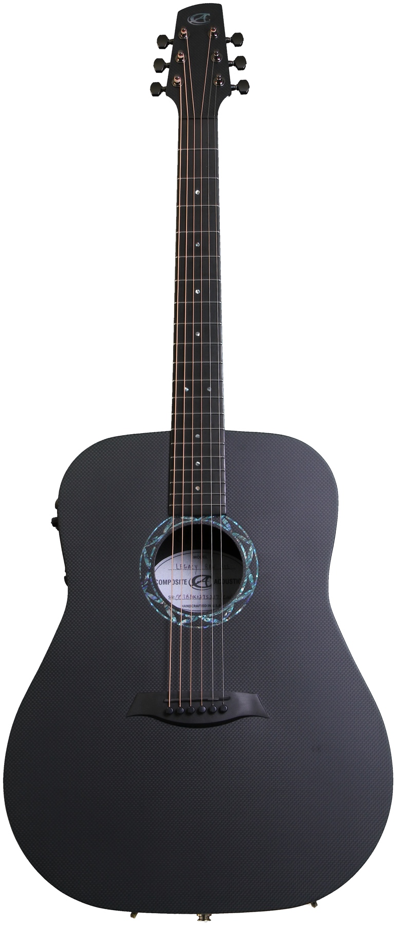 Composite Acoustics Legacy Dreadnaught Acoustic Electric - Raw Carbon Finish