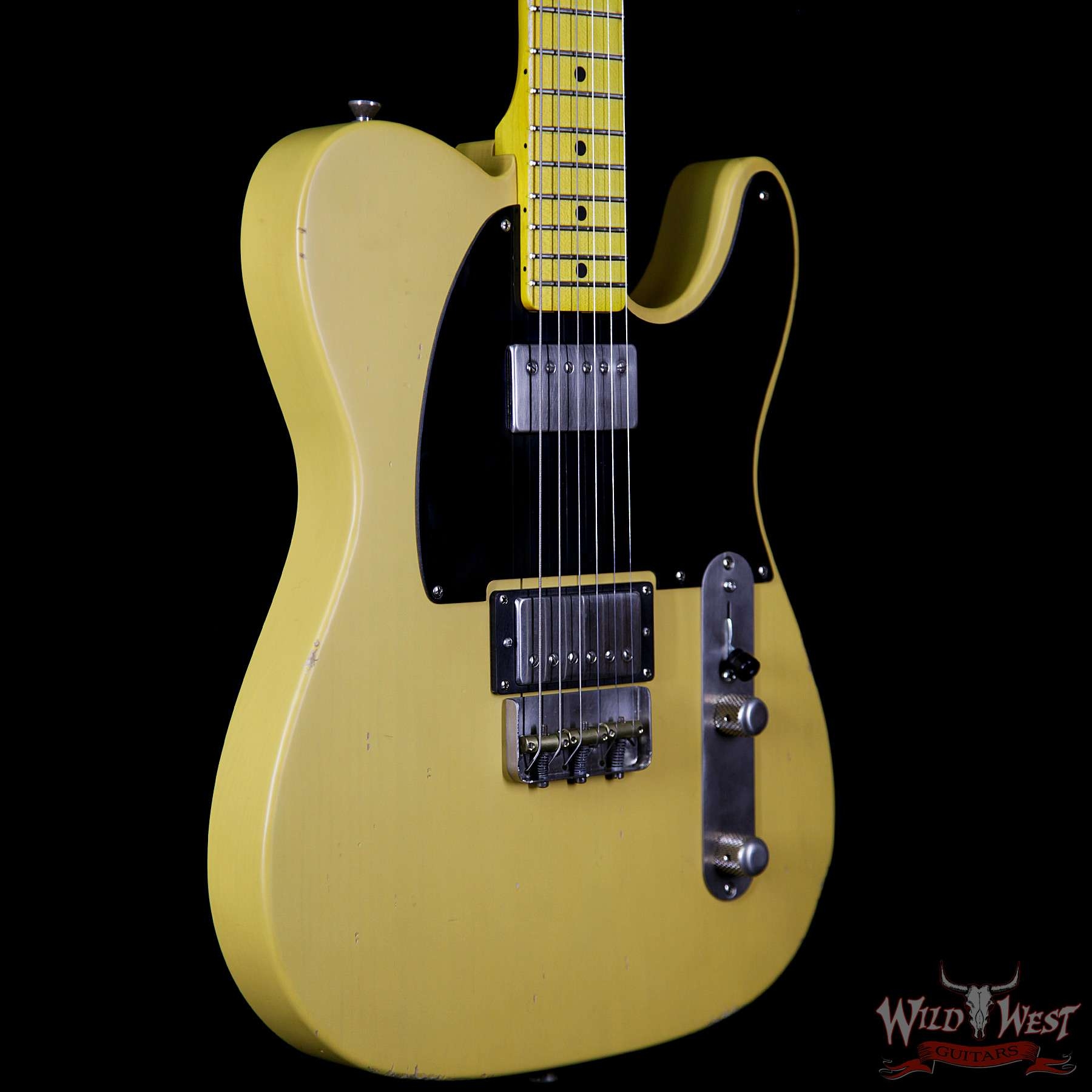 LsL One Series Bad Bone 2 HH Maple Fretboard Butterscotch Aged