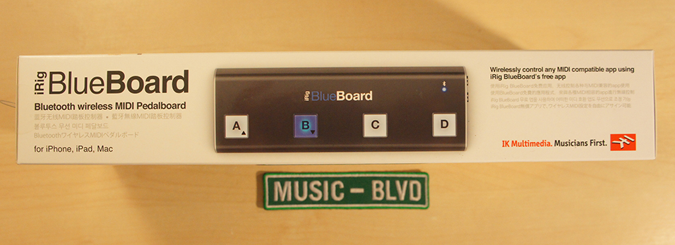 IK Multimedia iRig BlueBoard Bluetooth MIDI Pedalboard