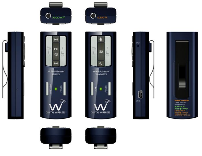 Wi Digital AudioStream EL2 Pocket Portable Digital Wireless System