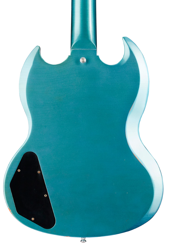 Gibson Custom Murphy Lab 1964 SG Standard Reissue w/ Maestro Vibrola Light Aged Electric Guitar Antique Pelham Blue