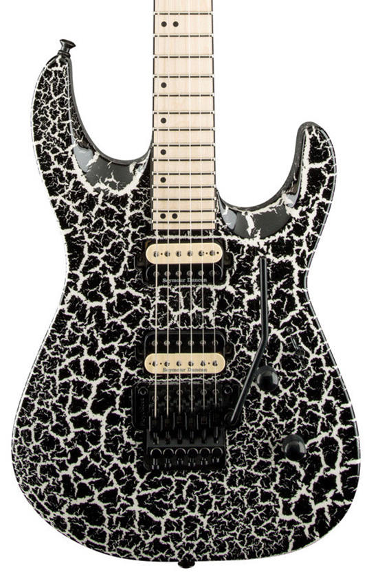 Jackson DK2M Pro Series Dinky Electric Guitar Black & White Crackle