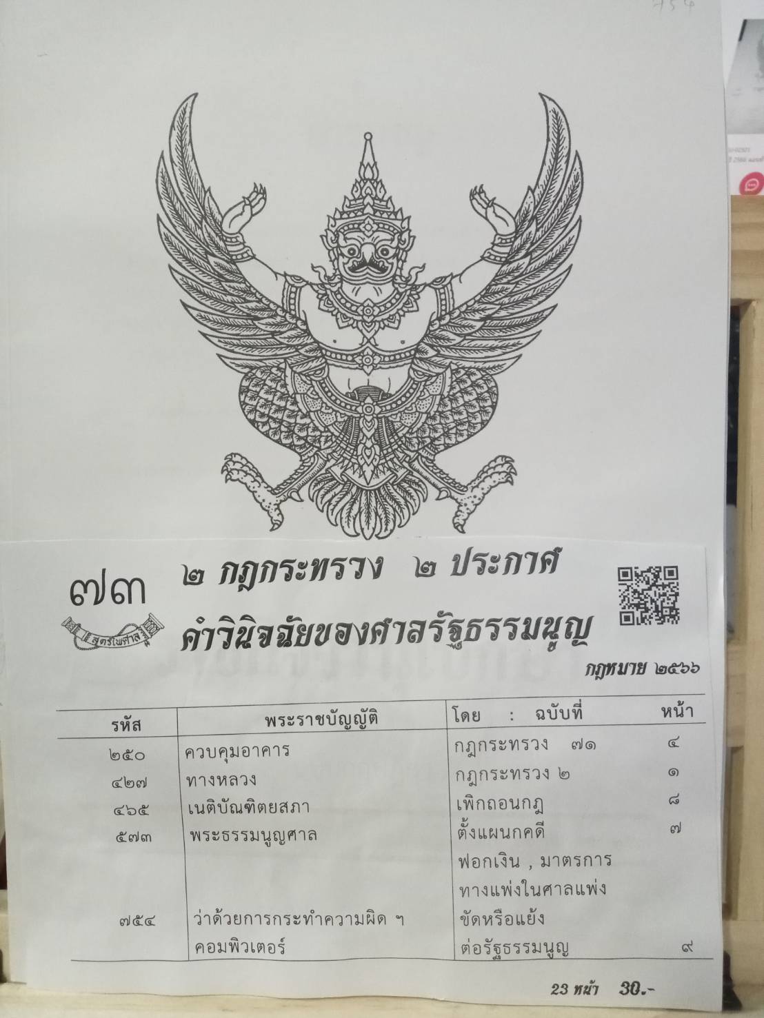กฎหมายใหม่ปี 2566 ตอนที่ 73 2 กฎกระทรวง 2 ประกาศ คำวินิจฉัยของศาลรัฐธรรมนูญ