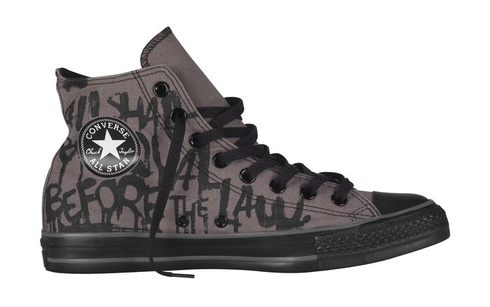 Converse Chuck Taylor All Star High-Top Charcoal Gray/Black Vintage Print